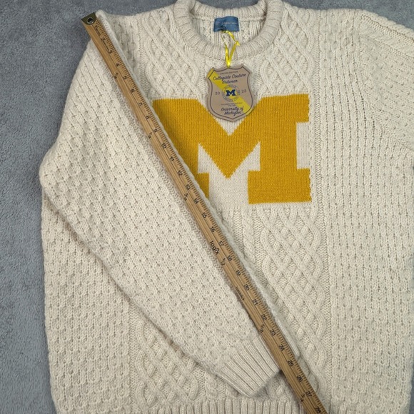 NWT Collegiate Couture University of Michigan 100% British Wool Sweater XXL - Picture 11 of 11